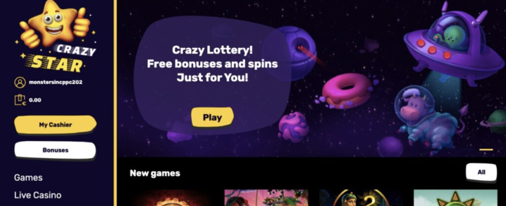 Crazy Star Casino Not On Gamstop Review